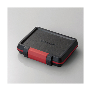 エレコム SD/microSD/XQDカードケース(耐衝撃) ブラック CMC-SDCHD02BK エレコム SD/microSD/XQDカードケース(耐衝撃) ブラック CMC-SDCHD02BK