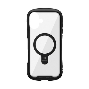 Ｈａｍｅｅ iPhone 16 Plus用MAGSYNQ強化ガラスクリアケース I FACE REFLECTION ブラック 41-980118-イメージ1