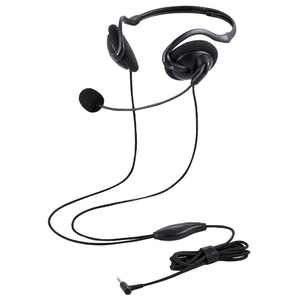 エレコム 折りたたみ式ネックバンドタイプ ヘッドセット 有線 4極φ3.5mm ブラック HS-NB06TBK エレコム 折りたたみ式ネックバンドタイプ ヘッドセット 有線 4極φ3.5mm ブラック HS-NB06TBK