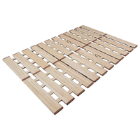 オスマック 桐製軽量幅広すのこベッド 3つ折れ式 ダブル MYT-410