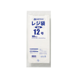 スマートバリュー レジ袋 12号 100枚 FC29216-B912J-イメージ1