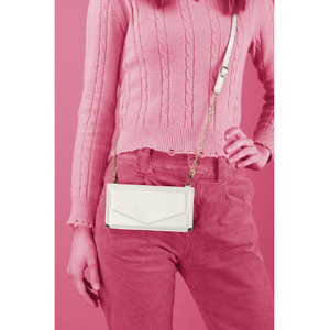 Cellularline MiniBag 横型ショルダーバッグ カード収納 ホワイト MINIBAGPETITW-イメージ3