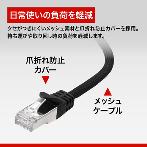 バッファロー USB-C to GigaLANアダプターケーブル(マグネット結束モデル)(2m) ブラック LUAMC-U3CG20BK-イメージ8