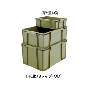 トラスコ中山 TRUSCO THC型コンテナ 有効内寸541×371×310 OD FC655GU-4408195-イメージ2