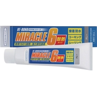 ヘルメチック/多用途弾性防水接着剤 Miracle6 耐熱タイプ グレー FCA843H-6835629