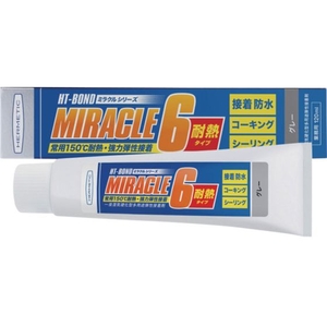 ヘルメチック/多用途弾性防水接着剤 Miracle6 耐熱タイプ グレー FCA843H-6835629-イメージ1