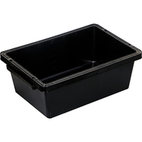 トラスコ トラ舟２８Ｌブラック（角型・再生原料使用） 底部：平底 PSB40-BK