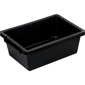 トラスコ トラ舟２８Ｌブラック（角型・再生原料使用） 底部：平底 PSB40-BK-イメージ1