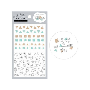 ヒサゴ MYFAVシール 水どうぶつ FC922NZ-ML209-イメージ1