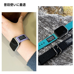 araree SOFT WOVEN STRAP for Apple Watch 49/45/44/42mm ブラック AR25012AW-イメージ9