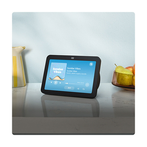 Amazon Echo Show 8(第3世代) HDスマートディスプレイ with Alexa、13メガピクセルカメラ付き 空間オーディオ チャコール B0BLS56CT4-イメージ2