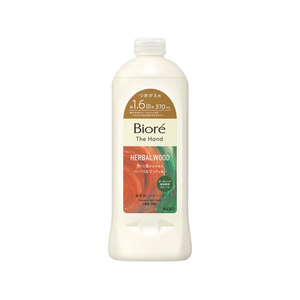 KAO ビオレ ザ ハンド 泡ハンドソープ ハーバルウッド つめかえ用 370mL FCG995X-イメージ1