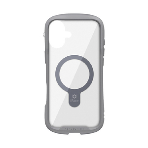 Ｈａｍｅｅ iPhone 16 Plus用MAGSYNQ強化ガラスクリアケース I FACE REFLECTION グレー 41-980125-イメージ1