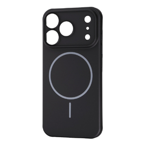 レイ・アウト iPhone 18 Pro用 / 17 Pro用 / ハードケース スリムフィット 0．6mm +マグネット充電対応 / ブラック RT-P58PMS/B-イメージ1