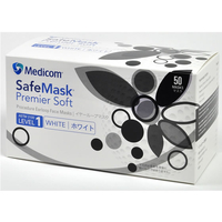 ARメディコム・インク・アジアリミテッド ARメディコム/セーフマスク プレミアソフト ホワイト ふつうサイズ 50枚 FC892NN-PMRJME2114