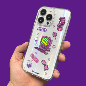 BOOGIE WOOGIE iPhone 13 Pro用オーロラケース Purple BW22012I13PPL-イメージ10