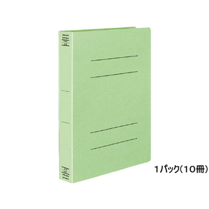 コクヨ フラットファイルX(スーパーワイド) A4タテ とじ厚40mm 緑 10冊 1箱(10冊) F882127-ﾌ-X10G-イメージ1