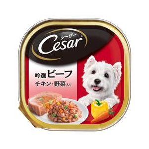 マースジャパンリミテッド シーザー　吟選ビーフ　チキン・野菜入り　100g CE29ｼｰｻﾞｰ ﾋﾞｰﾌ ﾁｷﾝ 100G-イメージ1
