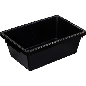 トラスコ トラ舟５１Ｌブラック（角型・再生原料使用） 底部：平底 PSB60-BK-イメージ1