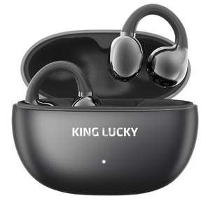 KINGLUCKY オープンイヤー型(空気伝導)完全ワイヤレスイヤフォン i239 ブラック I239BK KINGLUCKY オープンイヤー型(空気伝導)完全ワイヤレスイヤフォン i239 ブラック I239BK