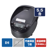 タイガー IH炊飯ジャー(5．5合炊き) e angle select ブラック JPW-10E5K