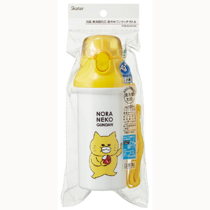 スケーター 抗菌食洗機対応直飲みワンタッチボトル(480ml) ノラネコぐんだん PSB5SANAGﾉﾗﾈｺｸﾞﾝﾀﾞﾝ-イメージ6