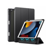 ESR iPad(第9/8/7世代)用2WAYフリップ付 耐衝撃ケース Black ES22013BK