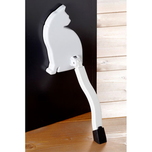 旭電機化成 AKS-05WH ドアストッパーねこ ホワイト|エディオン公式通販