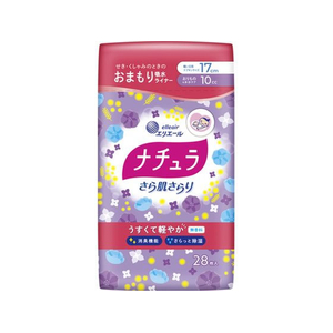 大王製紙 ナチュラ/さら肌さらり 軽やか吸水パンティライナー 17cm 28P FCT7076-イメージ1