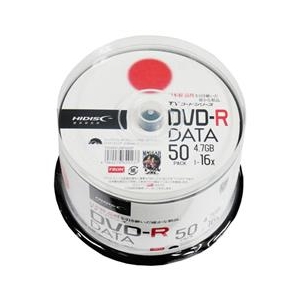 磁気研究所 データ用DVD-R 4．7GB 1-16倍速対応 インクジェットプリンタ対応 50枚入り HI DISC TYシリーズ TYDR47JNP50SP-イメージ1