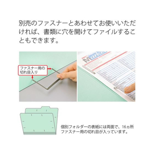 プラス 個別フォルダー B5ヨコ ブルー FL-067IF 10枚 FCT6434-87-445FL-067IF-イメージ5