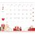 デザインフィル 壁掛カレンダー L イヌ柄 FCJ960T-31420006-イメージ3