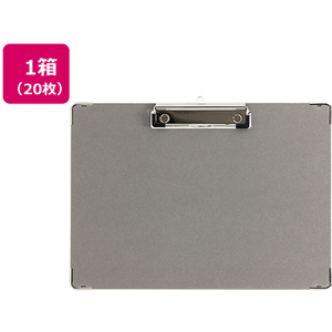 ハピラ 用箋挟 A4ヨコ 長辺とじ グレー 20枚 1箱(20枚) F937556-SGYSA4SGY-イメージ1