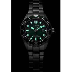 シチズン 光発電エコ・ドライブ腕時計 プロマスターMARINEシリーズ ダイバー200m グリーン BN0269-50W-イメージ4