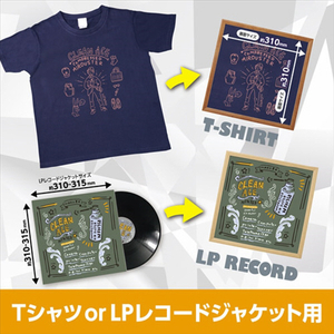 ハクバ Tシャツ・LPレコード額 TRG-01 ブラック FWTRG-01BK-イメージ4