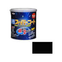 アサヒペン 水性スーパーコート 1.6L ツヤ消し黒 FC601NV