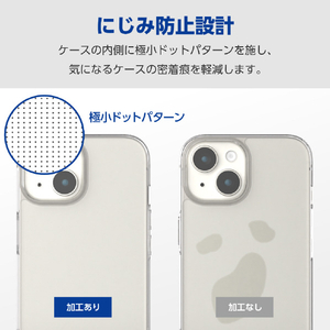 エレコム iPhone 15用ハイブリッドケース クリア PM-A23AHVCKCR-イメージ8