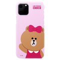 LINE FRIENDS iPhone 11 Pro Max用ケース SLIM FIT ベーシック チョコ KCJ-SFM003