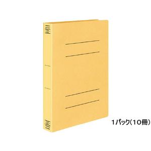 コクヨ フラットファイルX(スーパーワイド) A4タテ とじ厚40mm 黄 10冊 1箱(10冊) F882129-ﾌ-X10Y-イメージ1