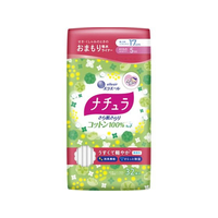 大王製紙 ナチュラ/さら肌さらり コットン100% 吸水パンティライナー 17cm 32P FCT7077