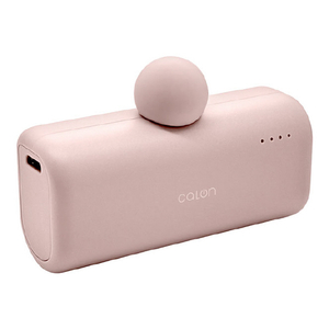 ラスタバナナ PD20W対応Type-C1ポート Type-C直付けモバイルバッテリー calon(5000mAh 30cm) スモーキーピンク RLI050C20W02SPK-イメージ1