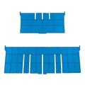 ＤＩＣプラスチック F型コンテナF-12用短手用仕切板 243×136 青 ブルー136F-122434 FC826FY-5011523
