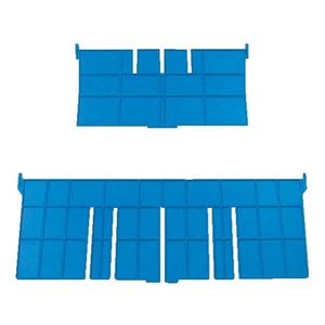 ＤＩＣプラスチック F型コンテナF-12用短手用仕切板 243×136 青 ブルー136F-122434 FC826FY-5011523-イメージ1