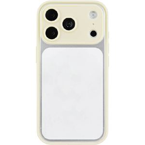 グルマンディーズ iPhone18 Pro/17 Pro用 ﾌﾟﾗﾝﾌﾟﾌﾚｰﾑｹｰｽ アイボリー IFT-196IV-イメージ1
