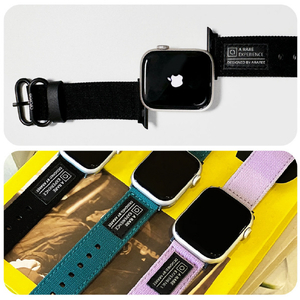 araree SOFT WOVEN STRAP for Apple Watch 49/45/44/42mm グリーン AR25014AW-イメージ13