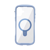 Ｈａｍｅｅ iPhone 16 Plus用MAGSYNQ強化ガラスクリアケース I FACE REFLECTION ペールブルー 41-980149