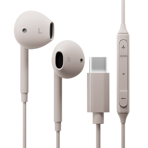PGA USB Type-C ステレオイヤフォン ベージュ PG-SEIE2BE5 PGA USB Type-C ステレオイヤフォン ベージュ PG-SEIE2BE5