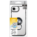 エアージェイ iPhone17e/16e用 リングスタンドケース シルバー AC-SE25-MR SL