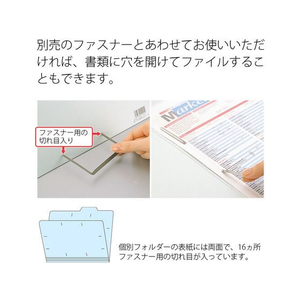 プラス 個別フォルダー B4ヨコ ブルー FL-068IF 10枚 FCT6438-87-435FL-068IF-イメージ6
