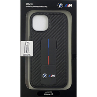 BMW iPhone 15用グリップスタンドケース ブラック BMHCP15SGSPCCK